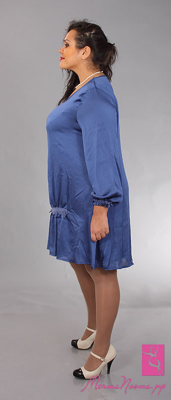 Платье-туника Небесная синь (фото 2)
